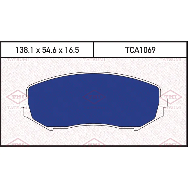 Колодки тормозные дисковые передние SUZUKI Grand Vitara/XL-7 06-> TATSUMI TCA1069