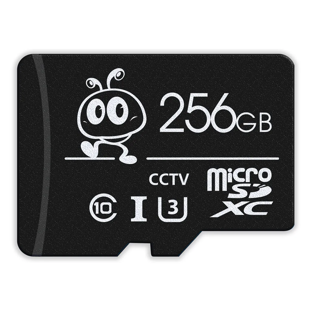 Карта памяти MICRO SDXC 256GB CL10 U3 V30 для видеонаблюдения (с адаптером SD) SMARTBUY SB256GBSDCCTV