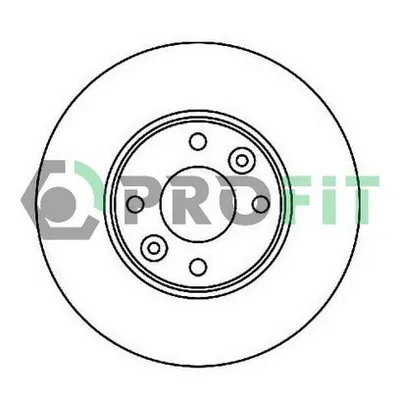 Диск тормозной NISSAN MICRA 03-, RENAULT MEGANE II 02- FRONT PROFIT 5010-1201