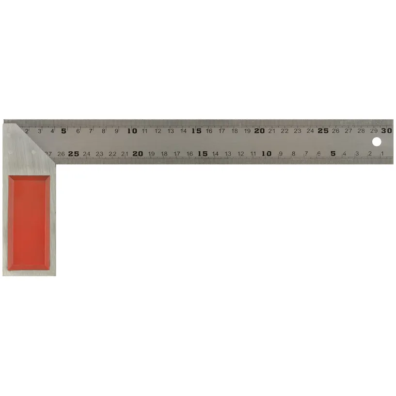 Угольник столярный, рифленая шкала 300 мм FIT 19454