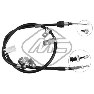 Трос ручника KIA PICANTO ALL (DISC BRAKE) W/ABS DX-RH Metalcaucho 83949