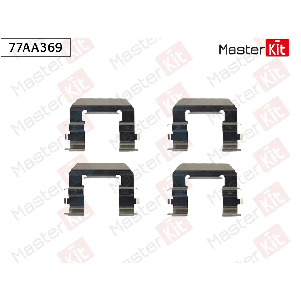 Комплект установочный тормозных колодок Opel ASTRA J (P10) 2009 - 2015 MASTERKIT 77AA369