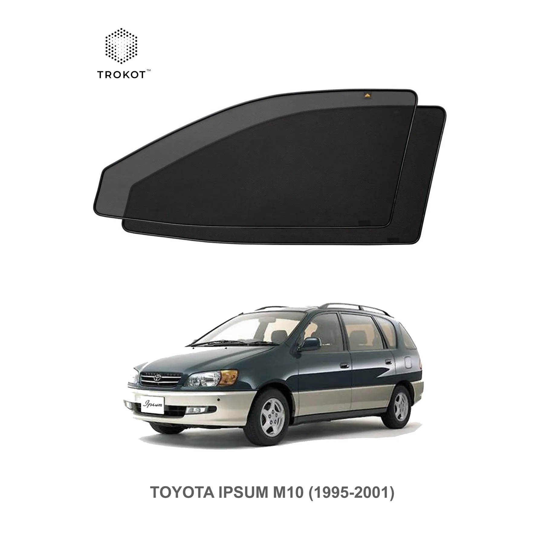 Комплект шторок на передние двери Toyota Ipsum (1) (M10) (1995-2001)