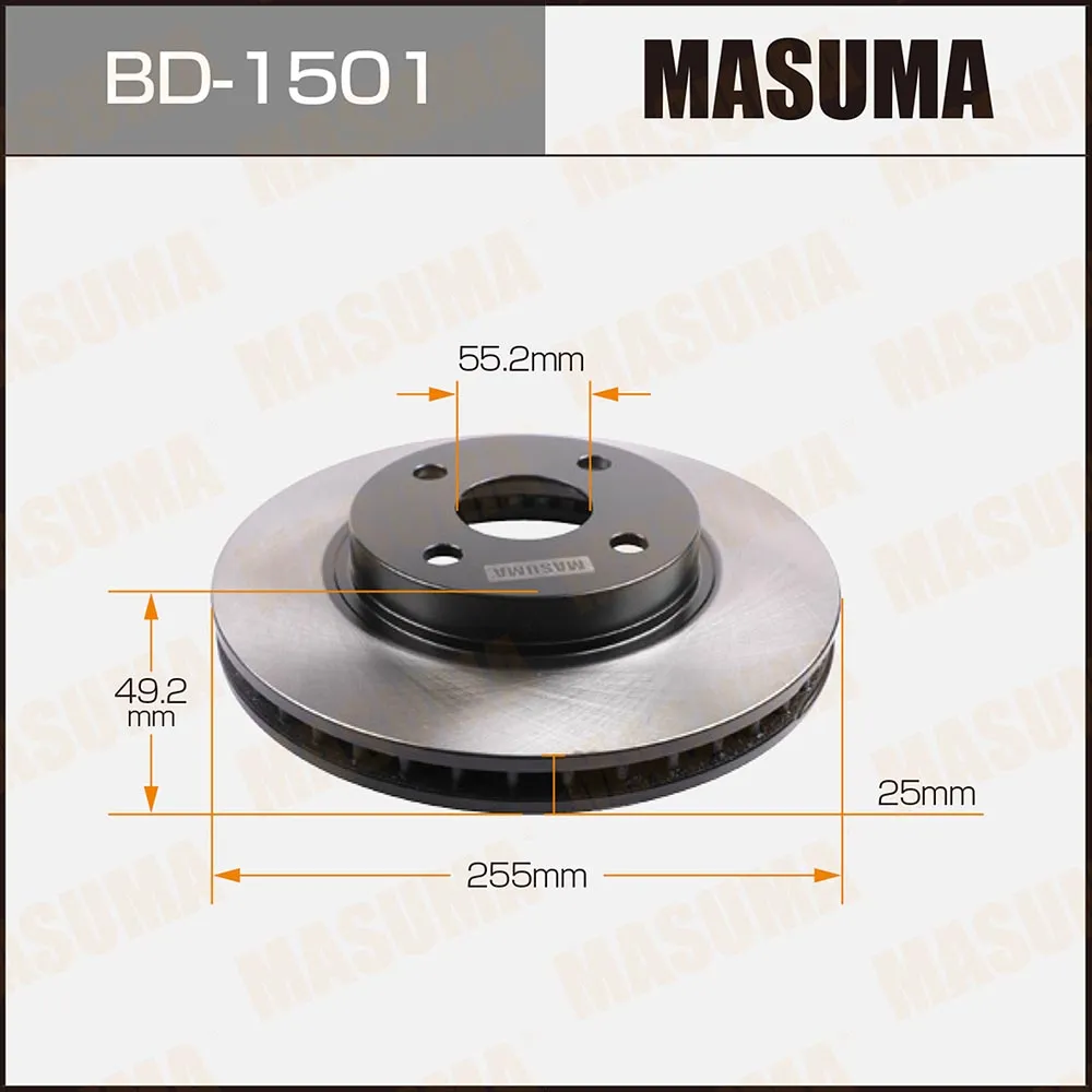 Диск тормозной передний для TOYOTA ALLEX MASUMA BD-1501