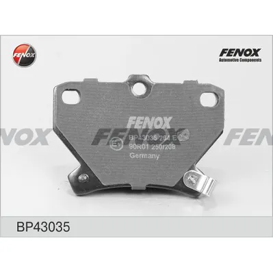 Колодки тормозные задние FENOX BP43035
