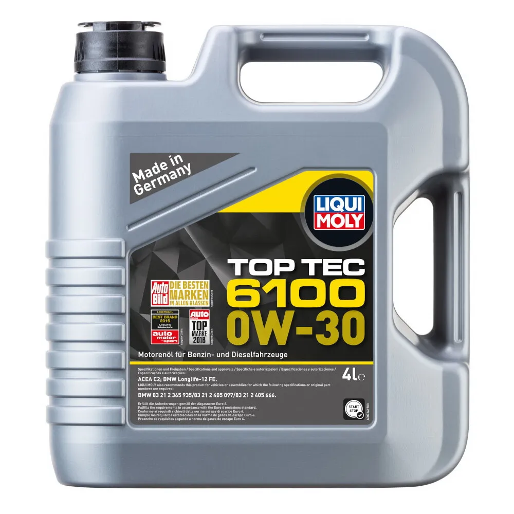 Масло моторное Top Tec 6100 0W-30 C2 (4л) LIQUI MOLY 20778