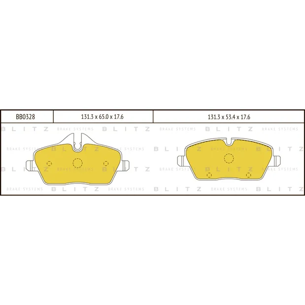 Колодки тормозные дисковые передние BMW 1(E81,E87) 04-> BLITZ BB0328