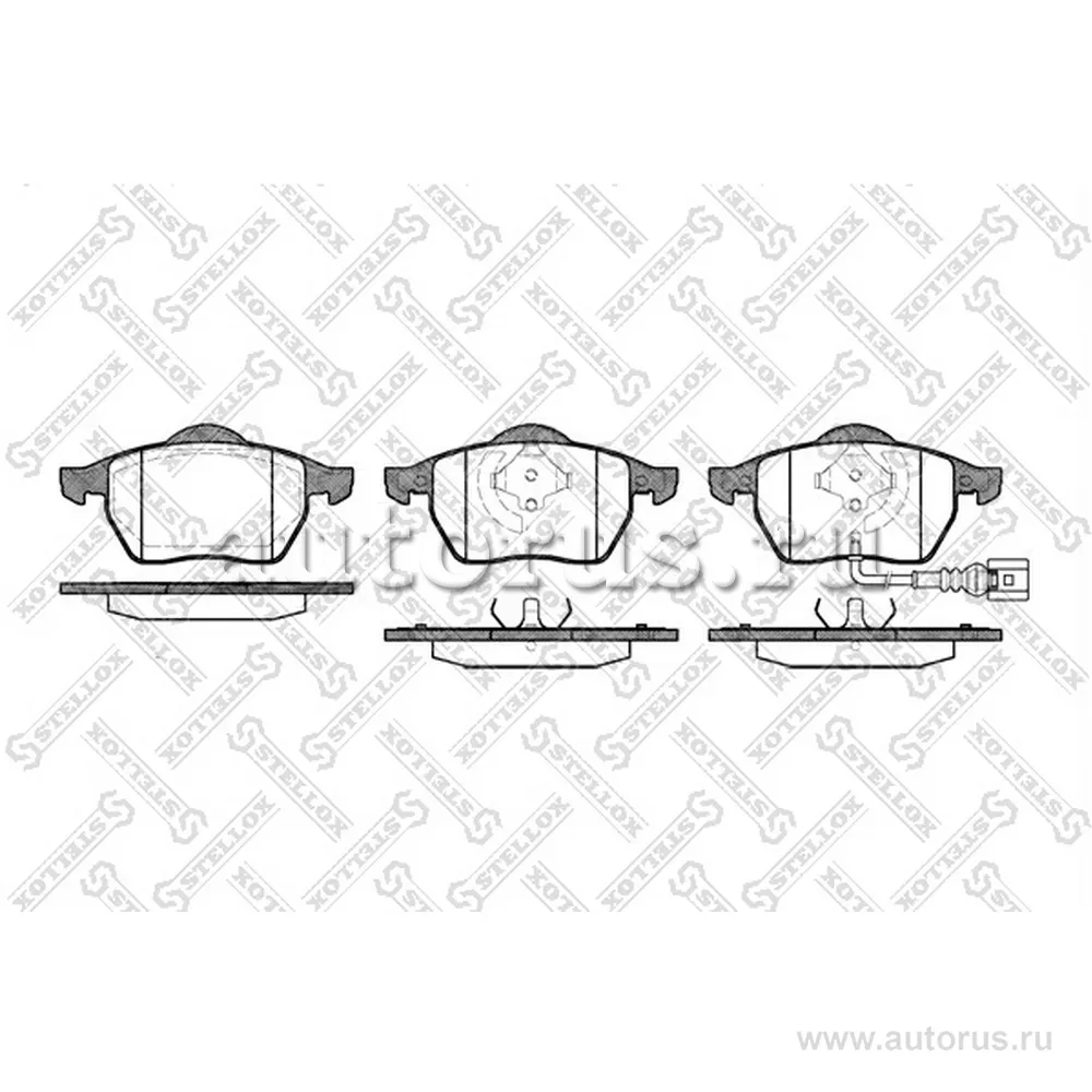 Колодки дисковые п. Audi A3 1.8/1.9TDi 96-03,VW Gol STELLOX 401 041-SX