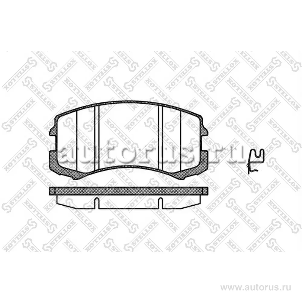 Колодки дисковые п. Mitsubishi Lancer 1 STELLOX 976001L_SX