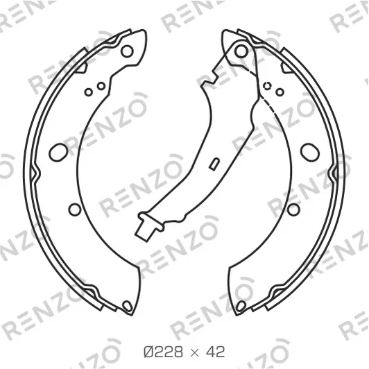 Колодки барабанные RENZO RZ101