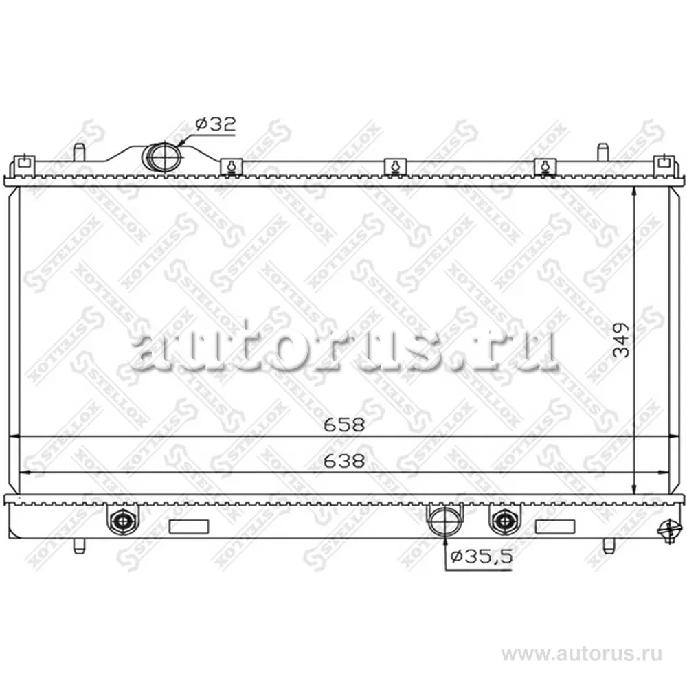 Радиатор системы охлаждения Chrysler Neon 1.6 16V/2.0 16V 99> STELLOX 10-26742-SX