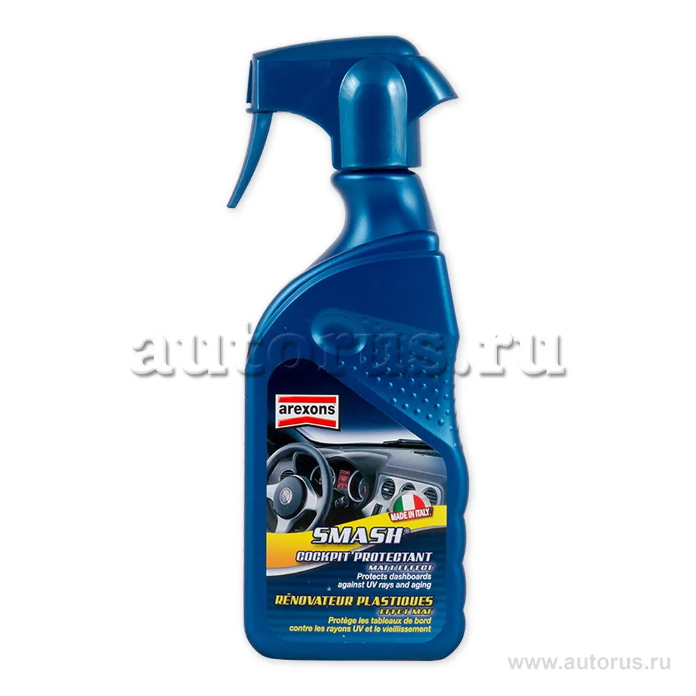 Полироль для панели и пластика, с антистатическим эффектом 400 мл AREXONS Super protectant - Satin. матовы
