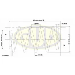 ПРУЖИНА ПЕР Audi A6 2.6-2.8/2.5TDi 94-97 G.U.D GCS004223