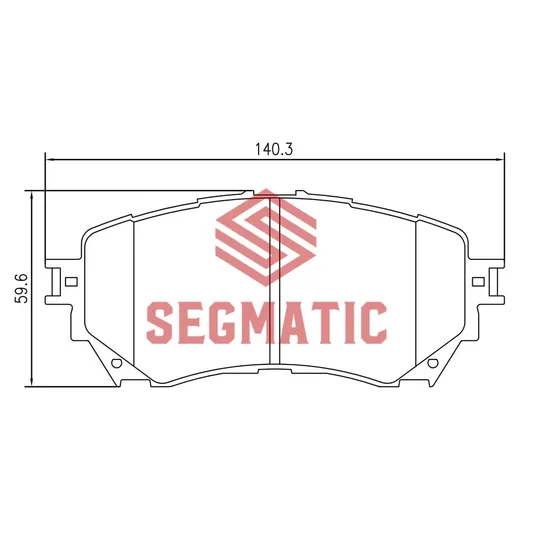 Колодки тормозные MAZDA 6 2.5 12- перед. SGBP2609