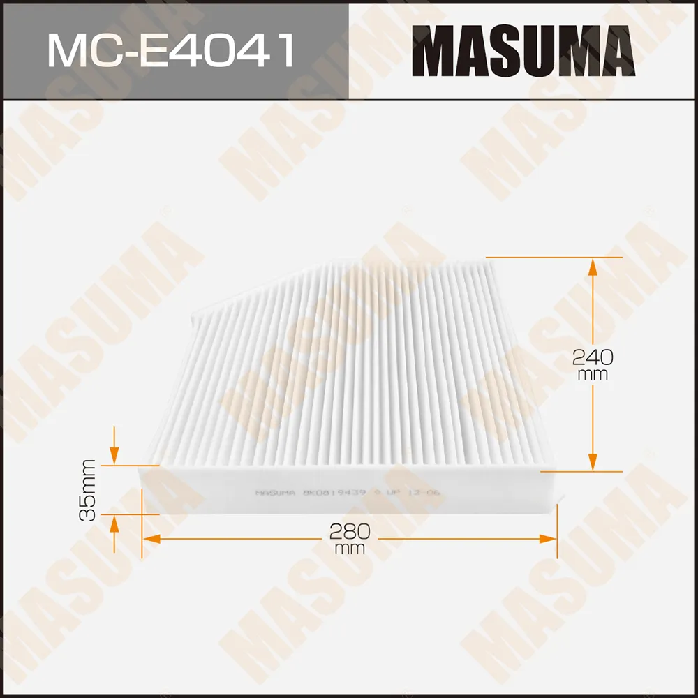 Фильтр салона MASUMA MCE4041