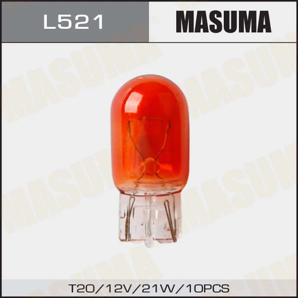Лампа 12V T20 21W MASUMA 1 шт. картон L521