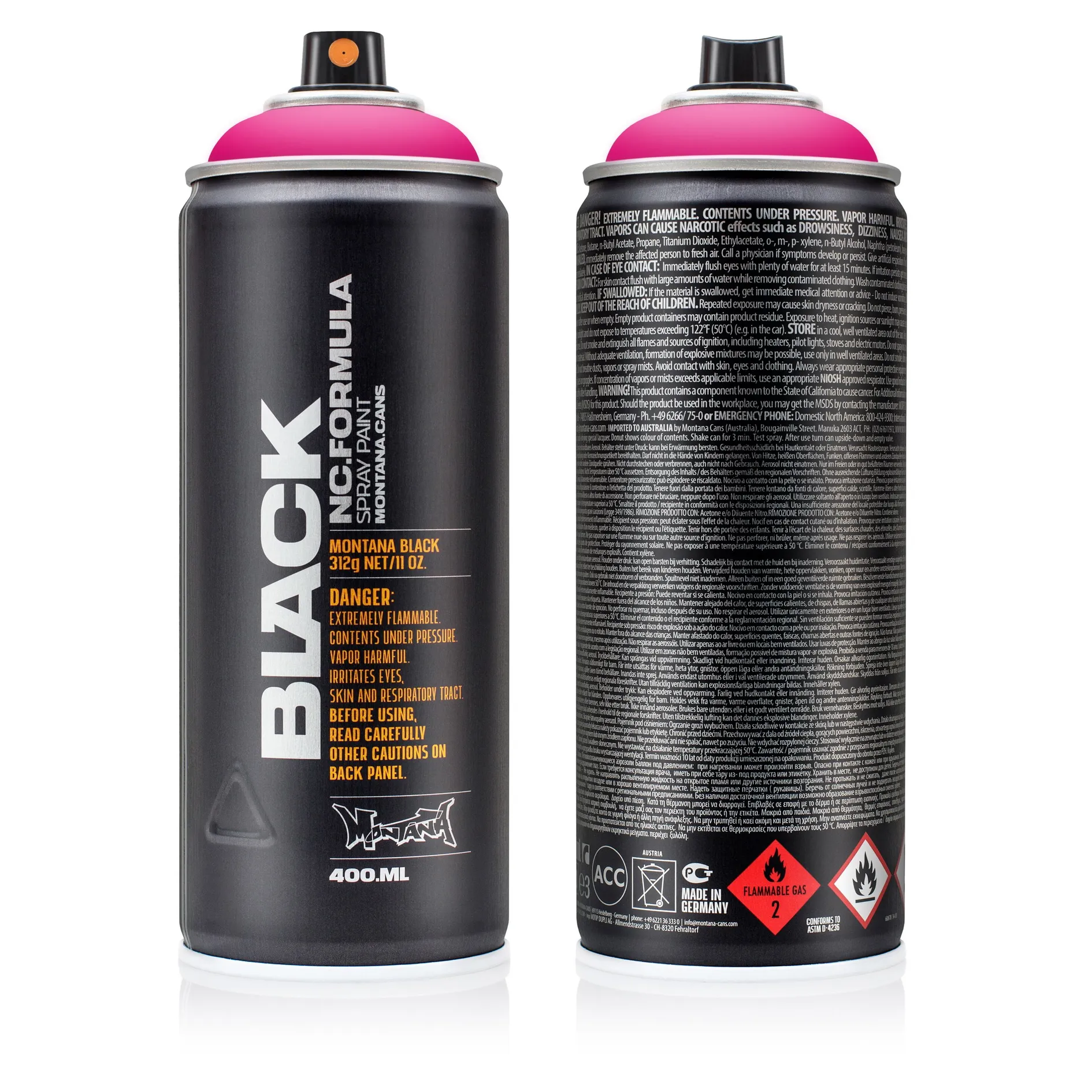 Краска BLACK инфра-розовая MONTANA CANS IN4000 BLK