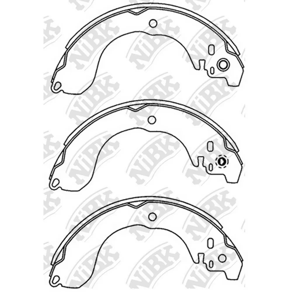 Колодки барабанные CHRYSLER Sebring/JEEP Compass NIBK FN1264