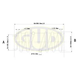 ПРУЖИНА ПЕР VW Passat 1.6-1.8 88-92 G.U.D GCS095021
