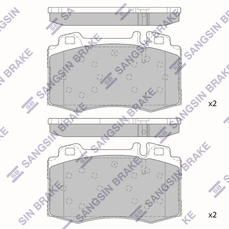 Колодки дисковые п. mb w220w211 02 SANGSIN BRAKE SP2193