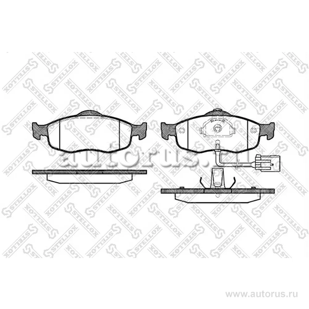 Колодки дисковые п. Ford Mondeo 1.6/1.8/TD 93-00/Scorpio 2.0-2.5TD STELLOX 443 002B-SX