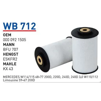 Фильтр топливный Mb WUNDER FILTER WB-712