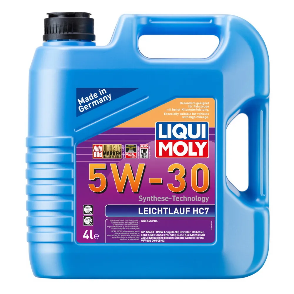 Масло моторное Leichtlauf HC 7 5W-30 A3/B4 (4л) LIQUI MOLY 8461