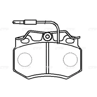 Тормозные колодки CTR CKPU-24