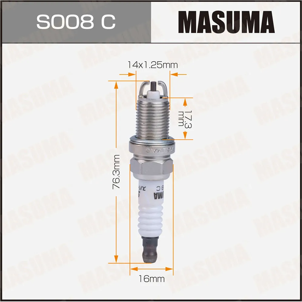 Свеча зажигания NICKEL BKR6EKB-11 (3583) RENAULT/BMW/MB/VAG/LADA Largus MASUMA S008C