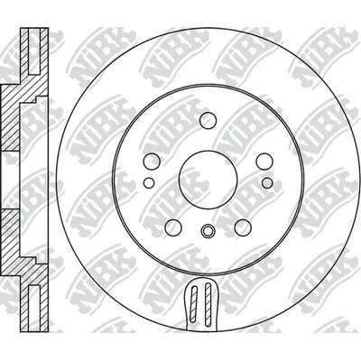 Диск тормозной передний MB W166 /VENT D=350MM NIBK RN1704