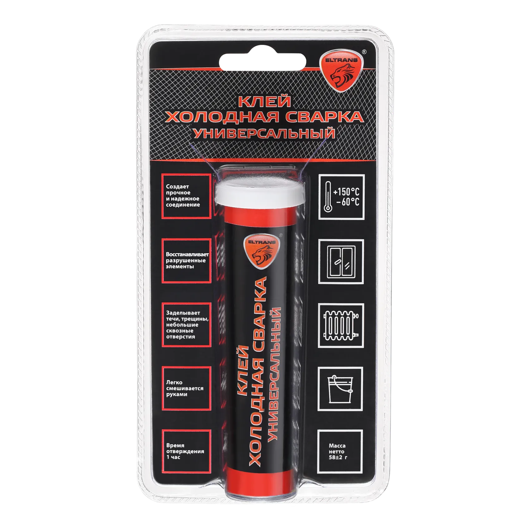 Холодная сварка универсальная, туба ELTRANS EL-1201.01 ELTRANS EL-1201.01
