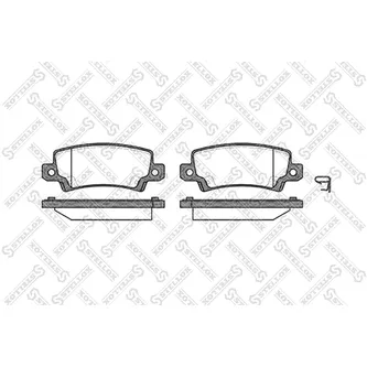 Колодки дисковые з. Toyota Corolla 1.4i/1.6/2.0D 01> диск 15' STELLOX 885002_SX