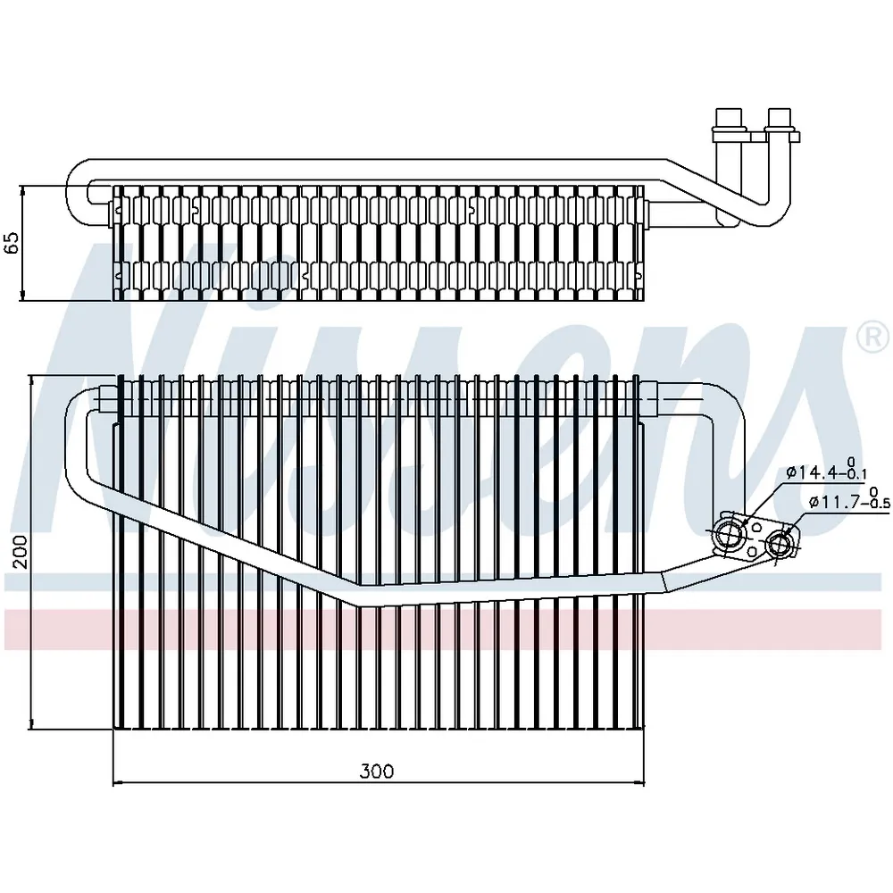 Испаритель кондиционера MB W203S203 00-11 NISSENS 92173
