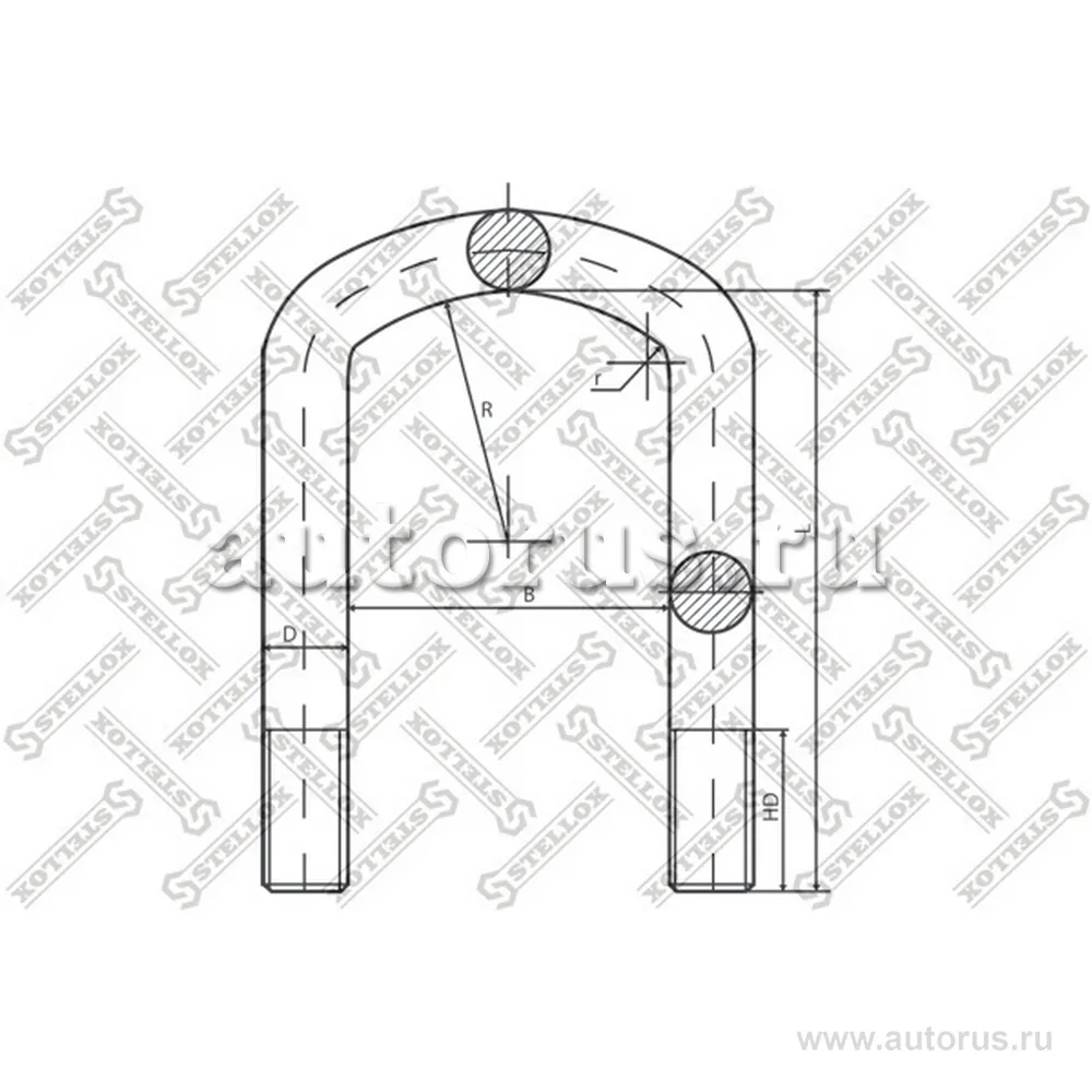 Стремянка SAF u102xM24x3x336-P STELLOX 8464221_SX