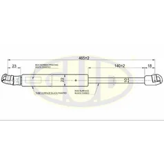 АМОРТИЗАТОР БАГАЖНИКА FRD FOCUS (DAW, DBW) 10/98-11/04 655N L465/140MM G.U.D GGS020267