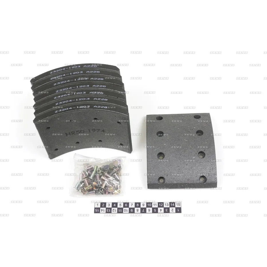 Тормозные накладки ZEVS Z3204-1203