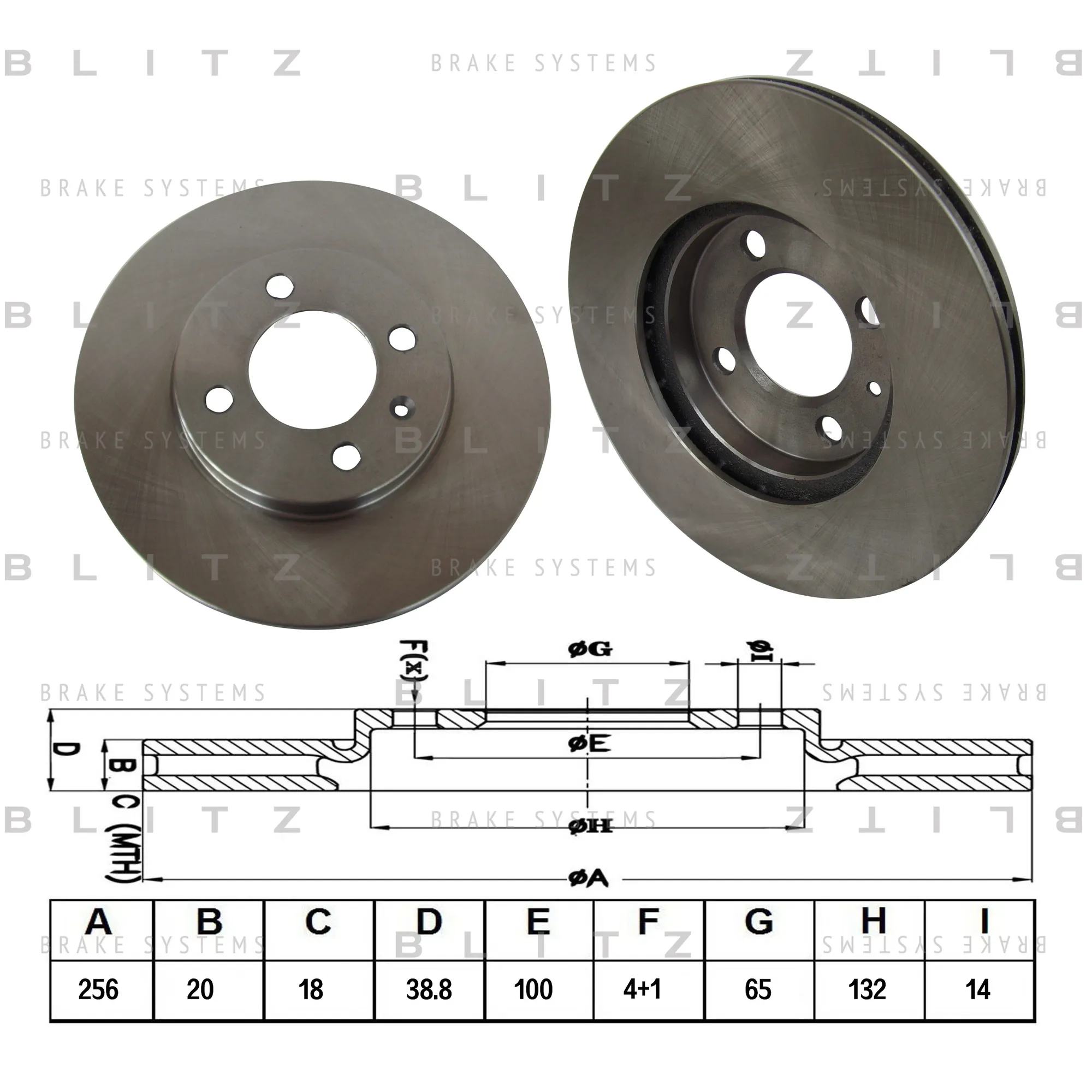 Диск тормозной передний вентилируемый VW GOLF/PASSAT/VENTO 85-> BLITZ BS0110