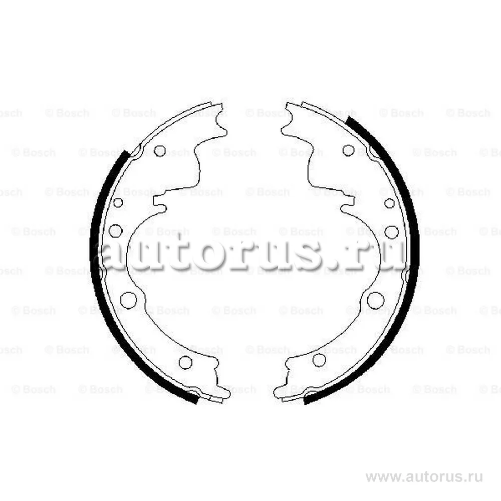Колодки тормозные барабанные BOSCH 0986487287