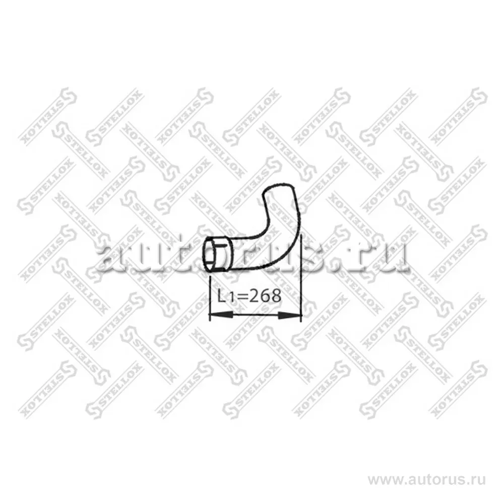 Труба глушителя промежуточная 1-изг MAN TGL STELLOX 82-03779-SX