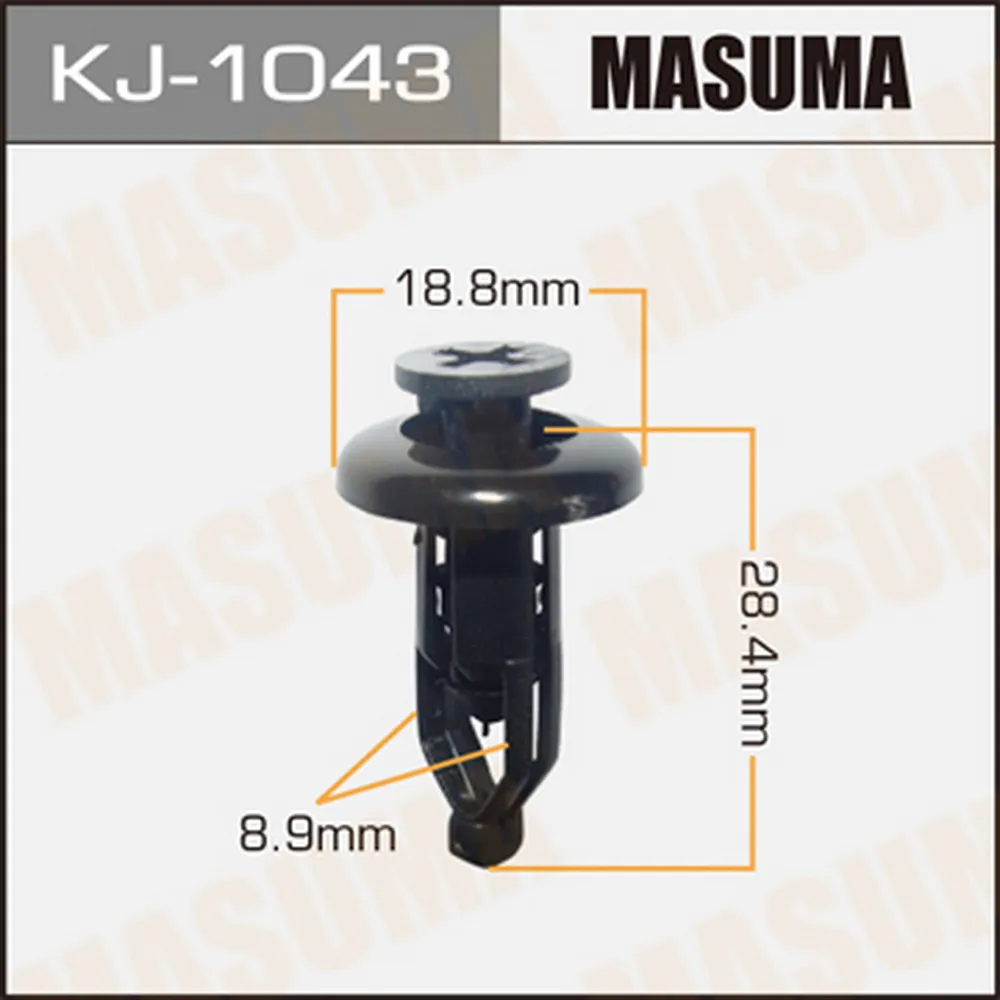 Клипса универс. 1043-KJ [уп.50] MASUMA KJ-1043
