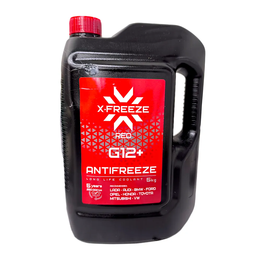 Уценка Антифриз X-FREEZE Antifreeze G12+ готовый -40 красный 5 кг 430140009-N0