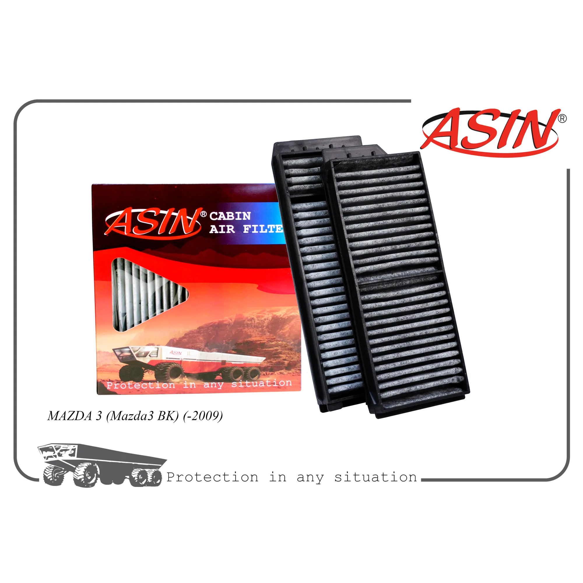 Фильтр салонный BP4K-61-J6X/ASIN.FC273C (угольный(2шт) ASIN ASIN ASINFC273C