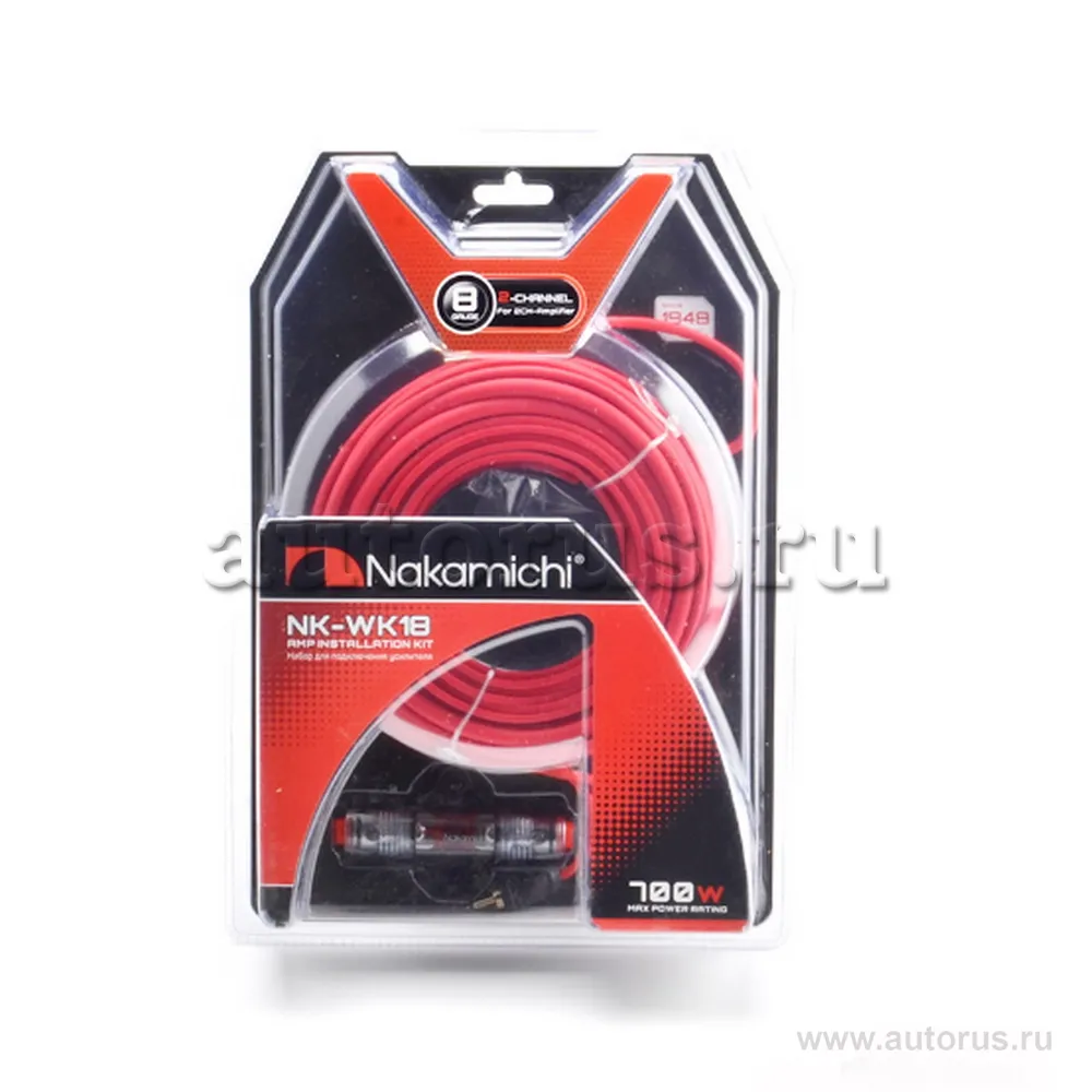 Набор установочный Nakamichi NK-WK18 для подкл. 2х кан.усилителя 8Ga NAKAMICHI NAK-NK-WK18
