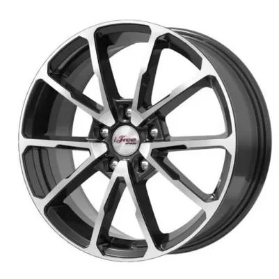 Диск литой R17 6.5J 5x114.3/67.1 ET49 IFREE Skibidi Блэк Джек 647801