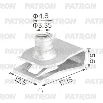 Скоба крепежная для Скоба передний бампер, днище, приборная панель GM PATRON P37-3945