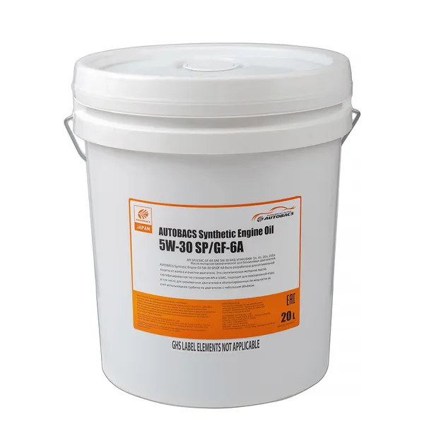 Масло моторное AUTOBACS ENGINE OIL SYNTHETIC 5W-30 синтетическое 20 л A00032429