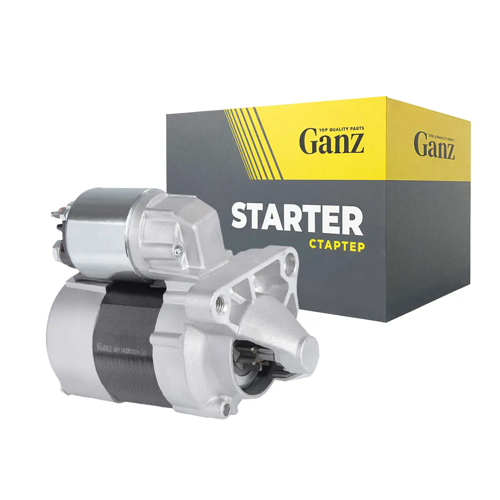 Стартер (12V,0,85kW/8 зубьев) для RENAULT Logan/LADA Largus (K4M,K7M,K4J,K7J) GANZ GIP14008