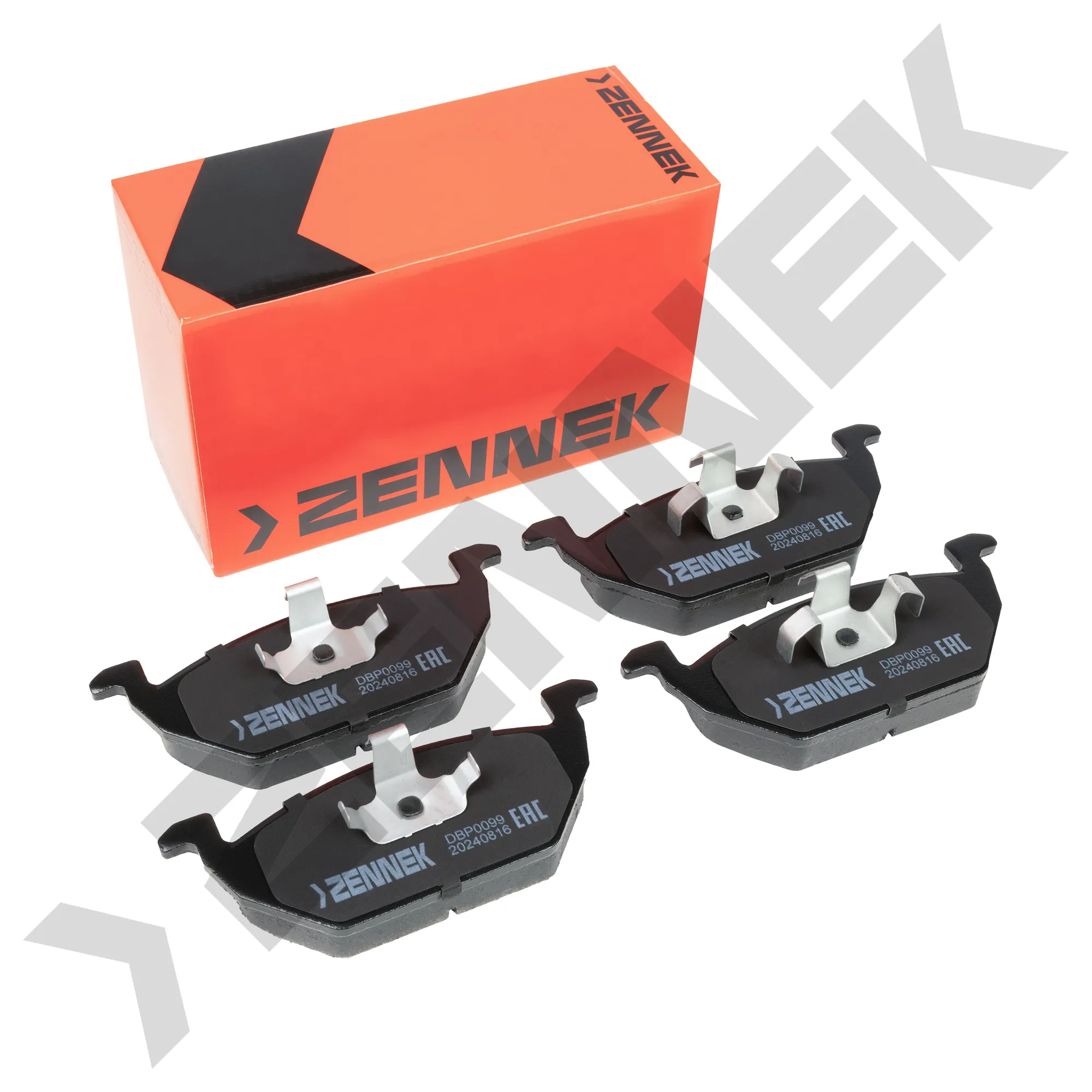 Колодки тормозные дисковые передние AUDI A3 96-06, SKODA FABIA 99- ZENNEK DBP0099