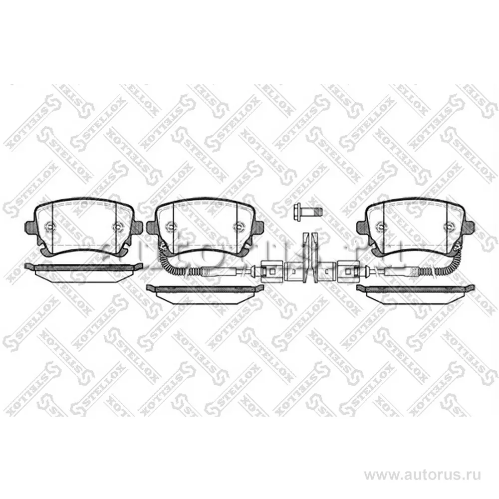 Колодки дисковые з. VW Phaeton 3D2 all, STELLOX 908002L_SX