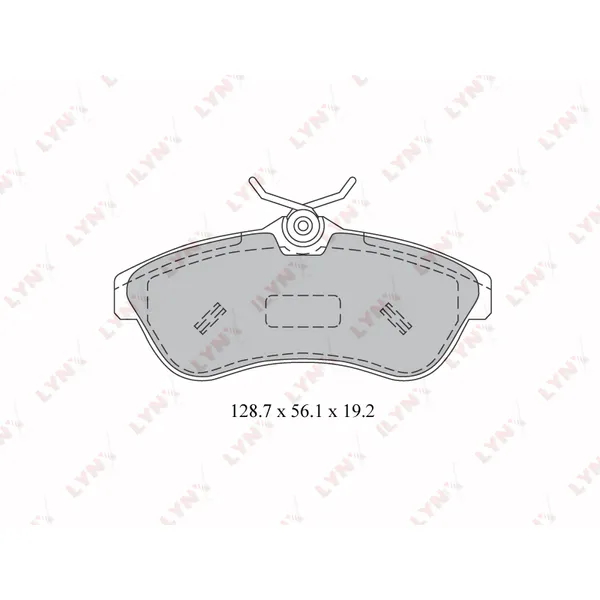 Колодки тормозные LYNXauto BD-2205